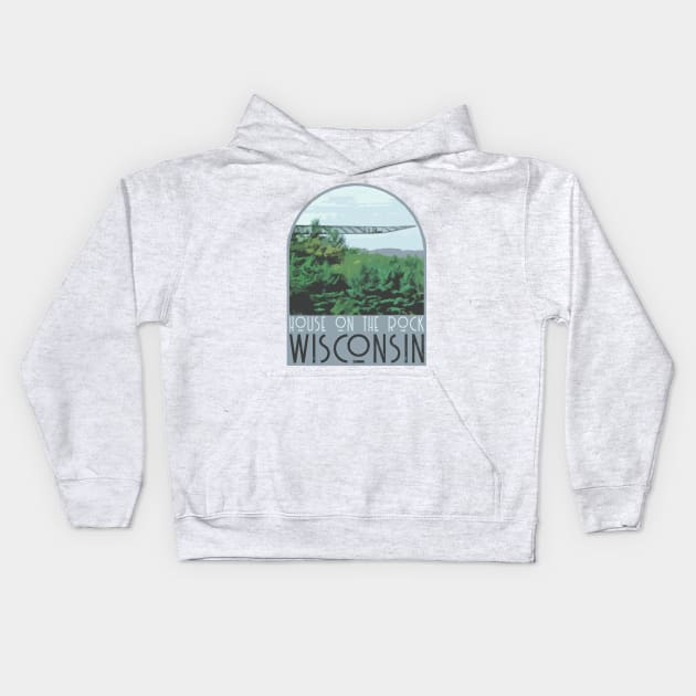 House on the Rock Decal Kids Hoodie by zsonn